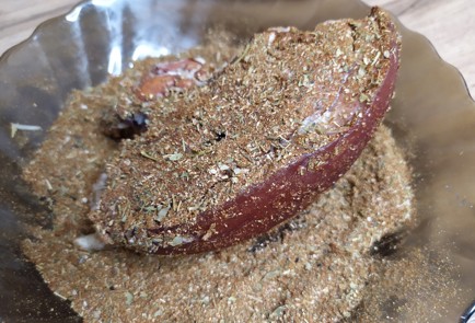 Фото шага рецепта Сало в луковой шелухе и специях 188856 шаг 12  