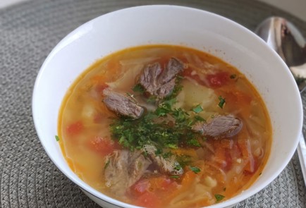 Фото шага рецепта Щи из свежей капусты 174627 шаг 11  