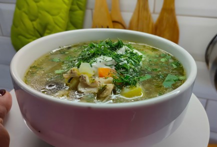 Фото шага рецепта Щи куриные с грибами 174951 шаг 21  