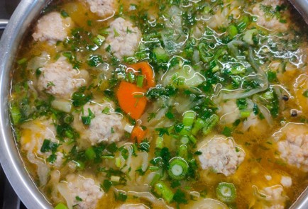 Фото шага рецепта Щи с фрикадельками 175624 шаг 18  