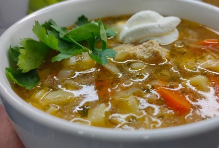 Фото шага рецепта Щи с фрикадельками 175624 шаг 19  