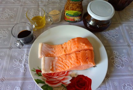 Фото шага рецепта Семга в медовой глазури 139028 шаг 1  