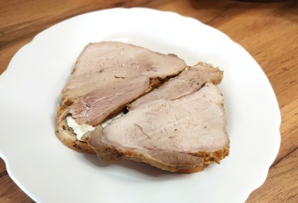 Фото шага рецепта Сэндвич с бужениной и запеченным перцем 189208 шаг 8  