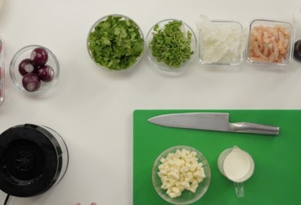 Фото шага рецепта Севиче из креветок с сулугуни 93127 шаг 2  