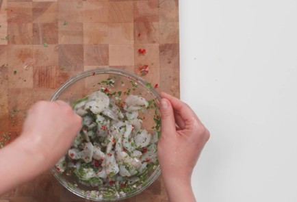 Фото шага рецепта Севиче из креветок с тархуном 186427 шаг 6  