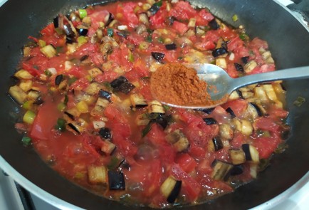 Фото шага рецепта Шакшука с баклажанами 189908 шаг 8  