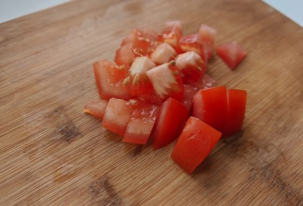 Фото шага рецепта Шакшука с шампиньонами и сербской брынзой 187523 шаг 8  