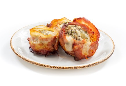 Фото шага рецепта Шампиньоны с беконом на мангале 174100 шаг 10  