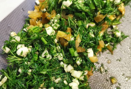 Фото шага рецепта Шампиньоны с чесноком и перцем халапеньо 174888 шаг 4  