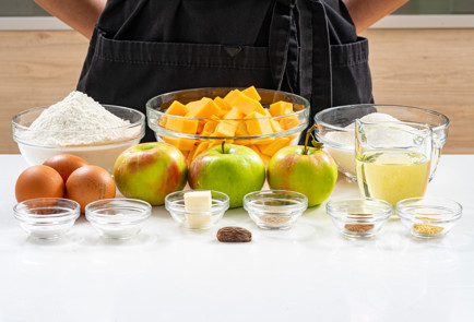 Фото шага рецепта Шарлотка из тыквы 190414 шаг 1  