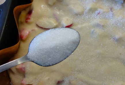 Фото шага рецепта Шарлотка с нектаринами 189950 шаг 17  