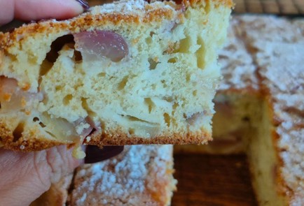 Фото шага рецепта Шарлотка с нектаринами 189950 шаг 20  