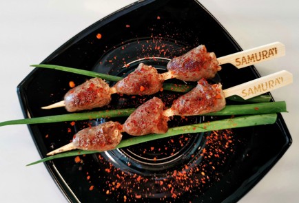 Фото шага рецепта Шашлычки из куриных сердечек 186546 шаг 11  