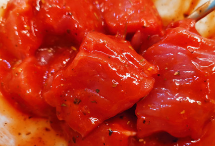 Фото шага рецепта Шашлычки из свиных щек и вырезки 151515 шаг 8  