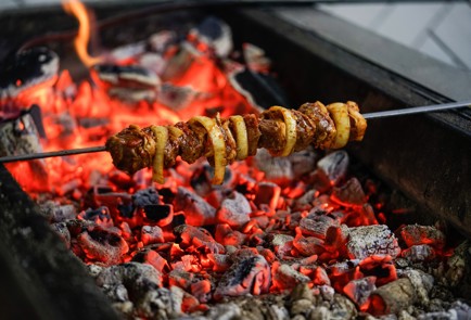 Фото шага рецепта Шашлык из баранины в маринаде из печеного перца 140920 шаг 11  