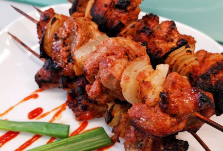 Фото шага рецепта Шашлык из свинины в духовке 174419 шаг 13  