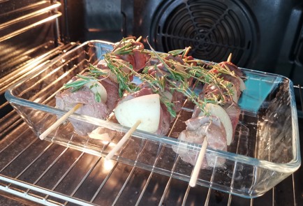 Фото шага рецепта Шашлык из телячьей печени 174428 шаг 9  