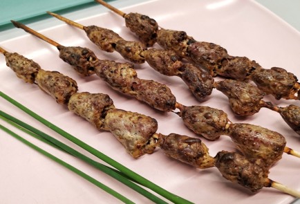 Фото шага рецепта Шашлыки из куриных сердец в духовке 186547 шаг 12  