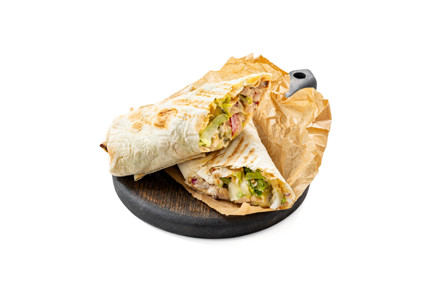 Фото шага рецепта Шаурма с курицей гриль от Маленького шефа 189435 шаг 11  