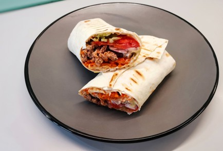 Фото шага рецепта Шаурма с фаршем острая 191568 шаг 11