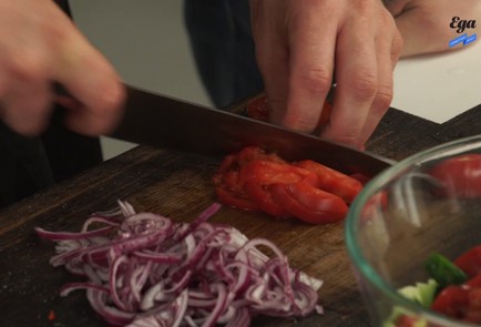 Фото шага рецепта Шаверма с корюшкой 125315 шаг 3  