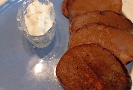 Фото шага рецепта Шоколадные оладьи 191325 шаг 9