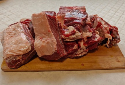 Фото шага рецепта Шурпа на костре 189300 шаг 1  