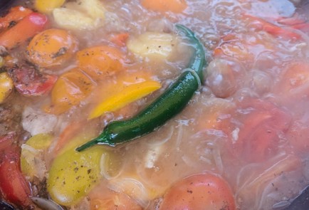 Фото шага рецепта Шурпа на костре 189300 шаг 15  