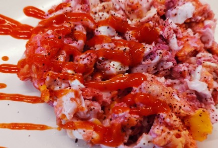 Фото шага рецепта Скрэмбл со свекольным соком 152870 шаг 8  