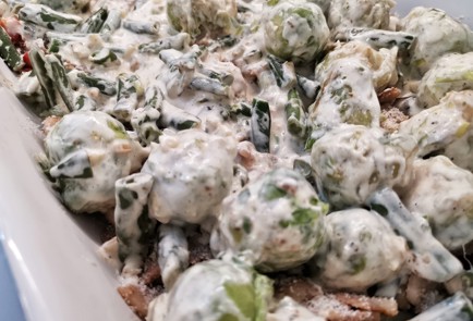 Фото шага рецепта Сливочная брюссельская капуста с беконом 140716 шаг 17  