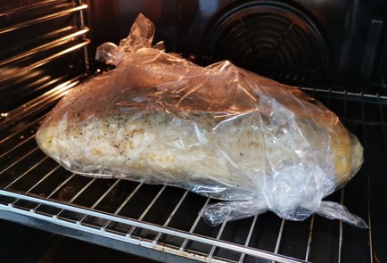 Фото шага рецепта Сливочная кукуруза в рукаве для запекания 152646 шаг 9  