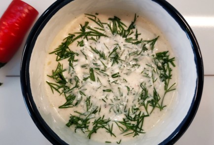 Фото шага рецепта Сливочносырный соус для нагетсов 173369 шаг 11  