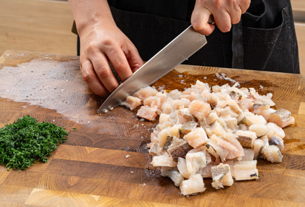 Фото шага рецепта Сливочный суп с хеком 189267 шаг 8  