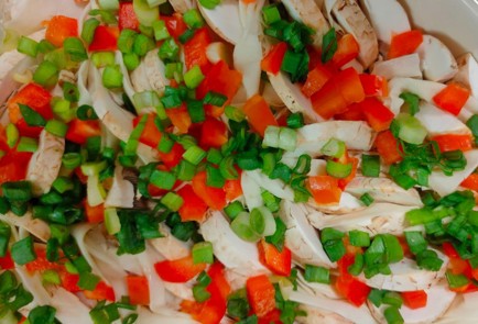 Фото шага рецепта Слоеный пирог с овощами и грибами 188772 шаг 10  