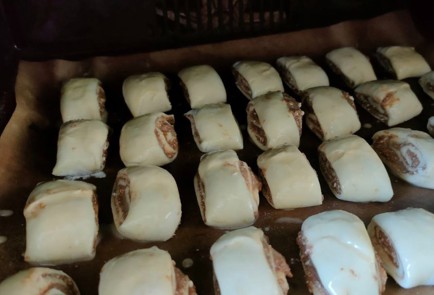 Фото шага рецепта Слойки с шоколадным кремом 189235 шаг 30  