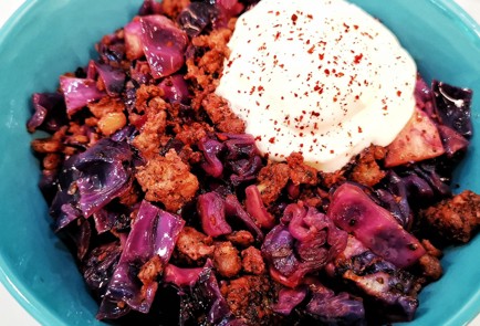 Фото шага рецепта Солянка из краснокочанной капусты с фаршем 152592 шаг 12  