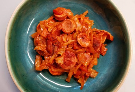 Фото шага рецепта Солянка с сосисками 191226 шаг 15  