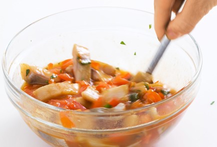 Фото шага рецепта SOS сельдь сыр и снапс 80434 шаг 4  