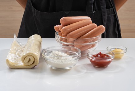 Фото шага рецепта Сосиски в тесте Мумии 174867 шаг 1  