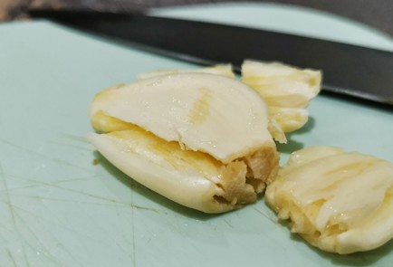 Фото шага рецепта Соте из баклажана и сосисок 175202 шаг 3