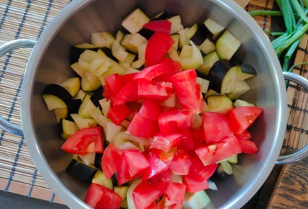 Фото шага рецепта Соте из тыквы и баклажана 174789 шаг 7  