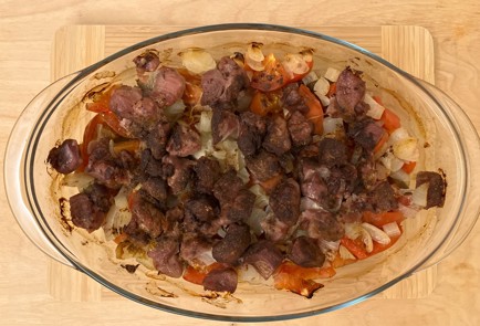 Фото шага рецепта Соте с индейкой и имбирем в духовке 174340 шаг 10  