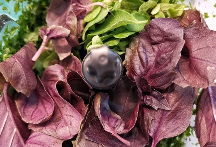 Фото шага рецепта Соус песто из пряных трав с орехами 152259 шаг 3  