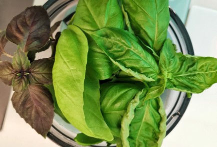 Фото шага рецепта Соус песто из трех видов орехов 151375 шаг 4  