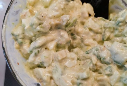 Фото шага рецепта Соуснамазка из авокадо и перепелиных яиц 152295 шаг 6  