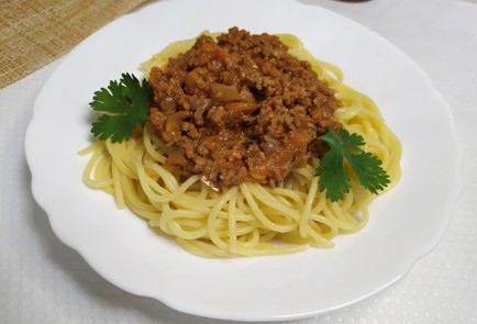 Фото шага рецепта Спагетти болоньезе 190707 шаг 10  