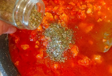 Фото шага рецепта Спагетти как болоньезе 188811 шаг 11  