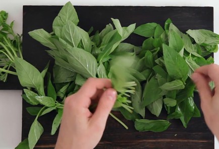 Фото шага рецепта Спагетти с лимонным песто 30218 шаг 4  