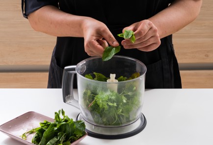 Фото шага рецепта Спагетти с песто из трав 152557 шаг 1  