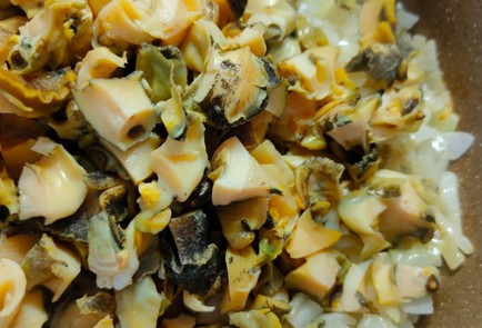 Фото шага рецепта Спагетти с рапанами 190121 шаг 10  